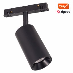 MAXLIGHT Track Magnetic 48V-os sínrendszeres spot lámpa, állítható, 12W, CCT, 664 lm, Ø5 cm, fekete, ZIGBEE