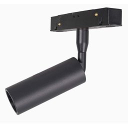 MAXLIGHT Track Magnetic 48V-os sínrendszeres spot lámpa, állítható, 5W, 3000K, 361 lm, Ø3 cm, fekete