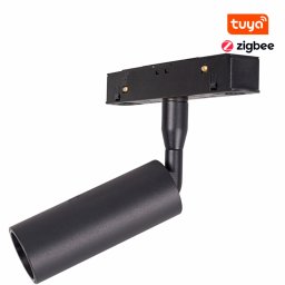 MAXLIGHT Track Magnetic 48V-os sínrendszeres spot lámpa, állítható, 5W, CCT, 361 lm, Ø3 cm, fekete, ZIGBEE