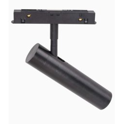 MAXLIGHT Track Magnetic 48V-os sínrendszeres spot lámpa, állítható, 8W, 3000K, 578 lm, Ø3.5 cm, fekete