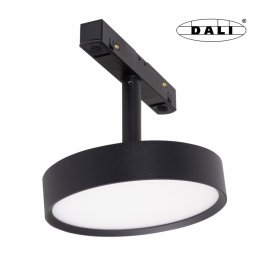 MAXLIGHT Track Magnetic 48V-os sínrendszeres spot lámpa, állítható, 11.5W, 3000K, 855 lm, Ø12 cm, fekete, DALI