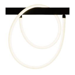 MAXLIGHT Track Magnetic 48V-os sínrendszeres szilikon spirál lámpa, 15W, 3000K, 1028 lm, Ø22x100 cm, fekete