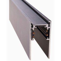 MAXLIGHT Track Magnetic sínelem, falon kívűli, 1 méter, fekete, 5 cm magas