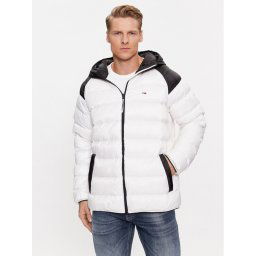 Tommy Jeans Pehelykabát DM0DM17233 Fehér Regular Fit