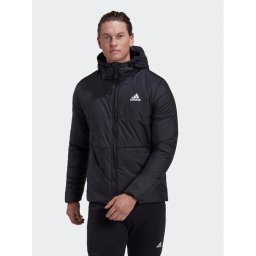 adidas Átmeneti kabát BSC 3-Stripes Hooded Insulated Jacket HG6276 Fekete Regular Fit