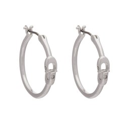Coach Fülbevaló Signature Hoop Earrings 37408160RHO030 Ezüst
