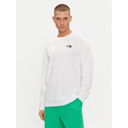 The North Face Hosszú ujjú Simple Dome NF0A87QN Fehér Regular Fit