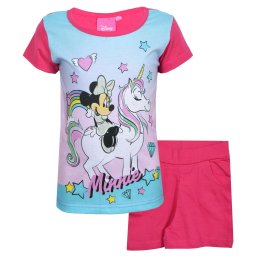 2-részes nyári póló és short szett Minnie egér Unikornissal