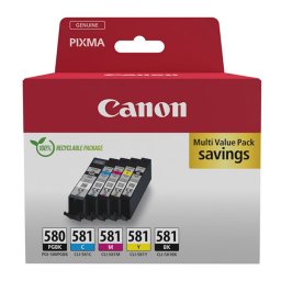 Canon PGI-580 (2078C008) - eredeti patron, black + color (fekete + színes)