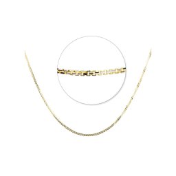 Grecca vésett kockalánc 14 kt sárga arany 60 cm