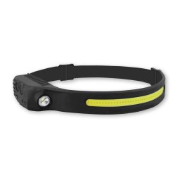 Commel LED (COB) fejlámpa, mozgásérzékelő, beépített akkuval, gumis, 4 W
