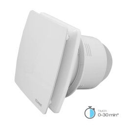 Commel elszívó ventilátor 120 mm, időzítővel, záró lamellával, golyóscsapágyas 16 W, 160 m?/h , 34 dB