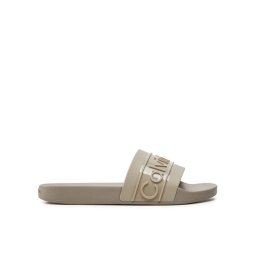 Calvin Klein Papucs Slide Tpu Saffiano HW0HW02107 Ekru