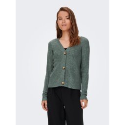 ONLY Kardigán 15196734 Zöld Regular Fit