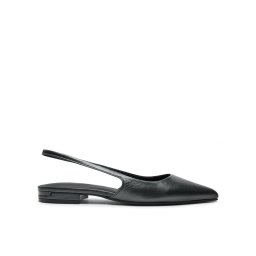 Calvin Klein Szandál Flat Slingback Pump Pearl HW0HW02120 Fekete