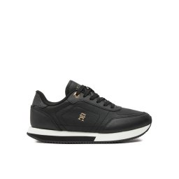 Tommy Hilfiger Sportcipők Elevated Essent Runner Monogram FW0FW08285 Fekete