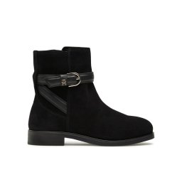 Tommy Hilfiger Bokacsizma Elevated Essential Boot Suede FW0FW07482 Fekete