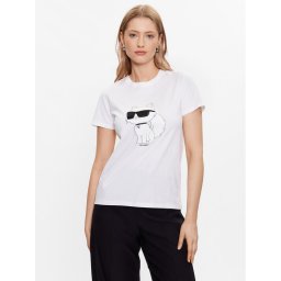KARL LAGERFELD Póló Ikonik 2.0 Choupette 230W1703 Fehér Regular Fit