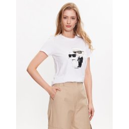 KARL LAGERFELD Póló Ikonik 2.0 230W1704 Fehér Regular Fit