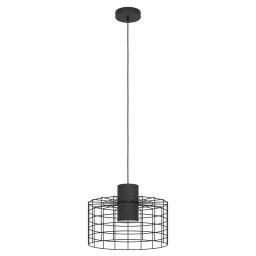 LED lámpa , függeszték , mennyezeti , 110cm , E27 foglalattal , 1 x 40W , fekete , EGLO , MILLIGAN , 43627