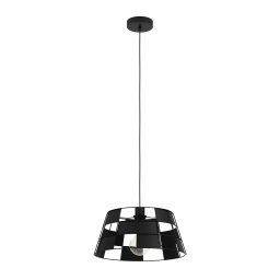 LED lámpa , függeszték , mennyezeti , 110cm , E27 foglalattal , 1 x 40W , fekete , EGLO , PONTEFRACT, 43892