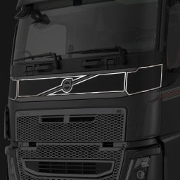 Volvo inox díszcsík a hűtőrács fölé 2013-2020