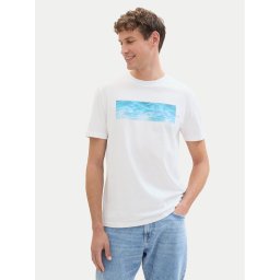 Tom Tailor Denim Póló 1042045 Fehér Regular Fit