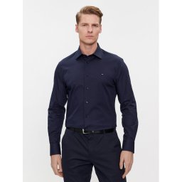 Tommy Hilfiger Ing Cl Flex Poplin Rf Shirt MW0MW31219 Sötétkék Regular Fit