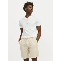 Jack&Jones Póló Jprblunixs 12257965 Fehér Slim Fit