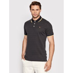 Jack&Jones PREMIUM Pólóing Win 12169064 Fekete Regular Fit