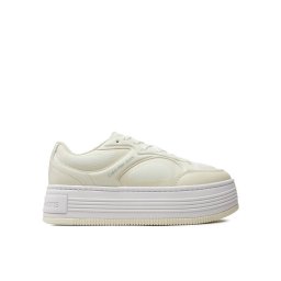Calvin Klein Jeans Sportcipők Bold Platf Low Lace Mix In Mtl YW0YW01471 Bézs