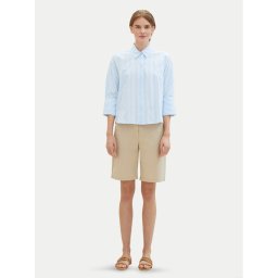 Tom Tailor Szövet rövidnadrág 1040694 Bézs Regular Fit