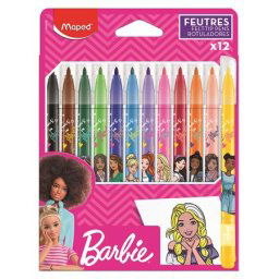 MAPED BB Filctoll készlet, 2,8 mm, kimosható, MAPED "Barbie", 12 különböző szín