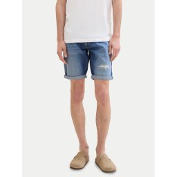 Tom Tailor Denim Farmer rövidnadrág 1041433 Kék Slim Fit