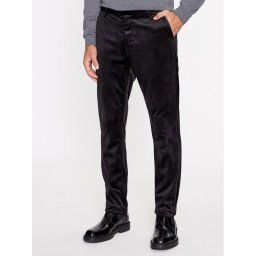 Guess Szövet nadrág M3BB41 K54M0 Fekete Slim Fit