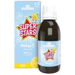 Natures Aid Super Start Omega-3+D3 citrom ízű halolaj 4-12 éves korig - 150ml