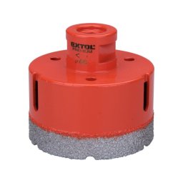 EXTOL PREMIUM körkivágó csempére, gyémánt vágóél; 75mm × M14, sarokcsiszolóba fogható