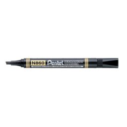 PENTEL Alkoholos marker, 0,6-4,5 mm, vágott, PENTEL "N860", fekete