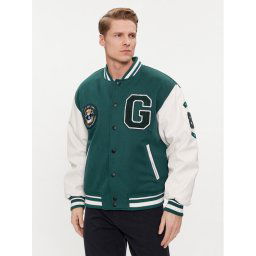 Guess Bomber dzseki Bear Varsity J M4RL44 KCD20 Zöld Regular Fit