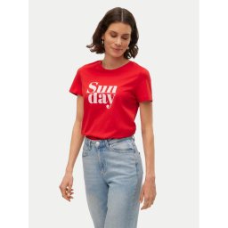 Vero Moda Póló Odessa 10308688 Piros Regular Fit