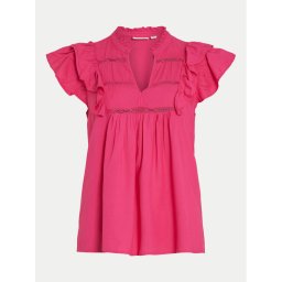 Vila Blúz Visia 14097358 Rózsaszín Regular Fit