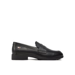 Tommy Hilfiger Lords Flag Leather Classic Loafer FW0FW08030 Fekete