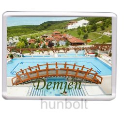 Demjén- Gyógyfürdő és Aquapark hűtőmágnes (műanyag keretes)