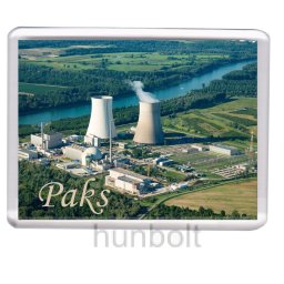 Paks- Atomerőmű hűtőmágnes (műanyag keretes)