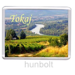 Tokaj- Borvidék hűtőmágnes (műanyag keretes)