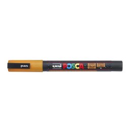 UNI Dekormarker, 0,9-1,3 mm, UNI"Posca PC-3ML", fényes narancs