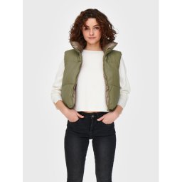 ONLY Mellény Ricky 15245572 Zöld Regular Fit