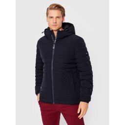 Tommy Hilfiger Pehelykabát Stretch MW0MW26874 Sötétkék Regular Fit