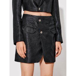 Rage Age Miniszoknya Arche 2 Fekete Slim Fit