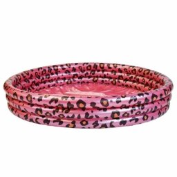 Leopárd mintás felfújható gyerekmedence, rózsaszín, ? 150 cm, Swim Essentials